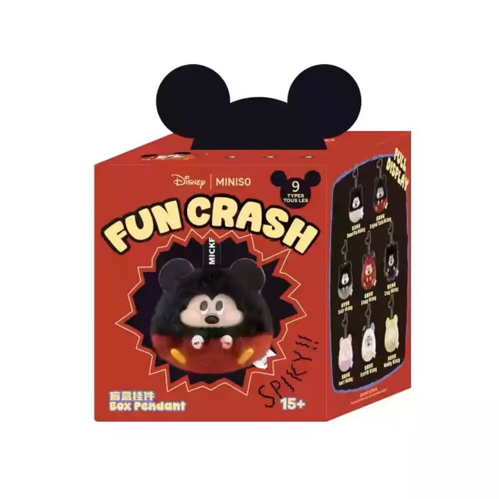 Miniso Disney Mickey Mouse Fun Crash Plush Pendant Blind Box